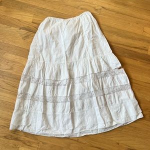 Vintage white lace skirt